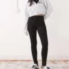 Noisy May Callie High Waist Skinny Jean In Black For Women