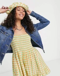 Noisy May Denim Jacket In Blue For Women Blue Denim -Noisy May Shop 202656652 4