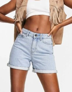 Noisy May Denim Shorts In Light Blue For Women -Noisy May Shop 202662179 1 blue 1