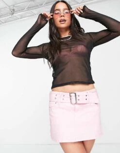 Noisy May Mesh Top In Black For Women -Noisy May Shop 203154192 3