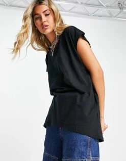 Noisy May Scoop Neck T-shirt In Black For Women -Noisy May Shop 203307038 3