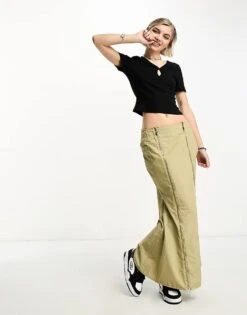 Noisy May Ribbed Keyhole Detail Top In Black For Women -Noisy May Shop 204116830 4