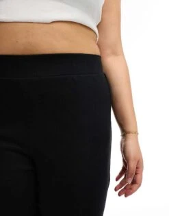 Noisy May Curve Flare Trousers In Black - BLACK For Women -Noisy May Shop 204226577 4