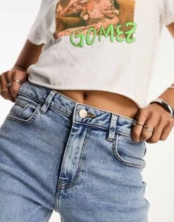 Noisy May Guthie Straight Leg Jeans In Light Blue For Women -Noisy May Shop 204962628 3