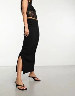 Noisy May Bodycon Maxi Skirt In Black For Women -Noisy May Shop 205067118 1 black 1