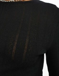 Noisy May Lettuce Edge Top In Black For Women -Noisy May Shop 205156633 4