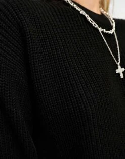 Noisy May Crew Neck Jumper In Black For Women -Noisy May Shop 205156663 3