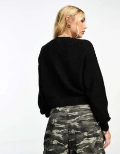 Noisy May Crew Neck Jumper In Black For Women -Noisy May Shop 205156663 4