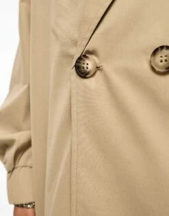 Noisy May Oversized Trench Coat In Cream For Women -Noisy May Shop 205156756 3