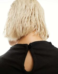 Noisy May Long Sleeve Wrap Top In Black For Women -Noisy May Shop 205630605 4