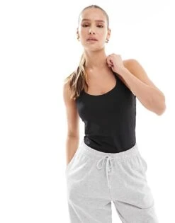 Noisy May Seamless Strappy Body In Black For Women