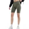 Noisy May Legging Shorts In Khaki For Women Kalamata
