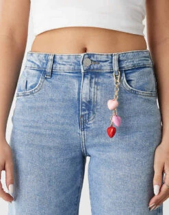 Noisy May Yolanda Wide Fit Jeans In Blue Acid Wash For Women Light Blue Denim -Noisy May Shop 205631043 5