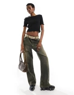 Noisy May Baby Lock Crop Top In Black For Women -Noisy May Shop 205631083 3