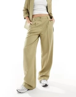 Noisy May High Waisted Wide Leg Tailored Trouser- Co-ord In Sand For Women Tree House 9 Noisy May High Waisted Wide Leg Tailored Trouser- Co-ord In Sand For Women Tree House -Noisy May Shop 205746811 4