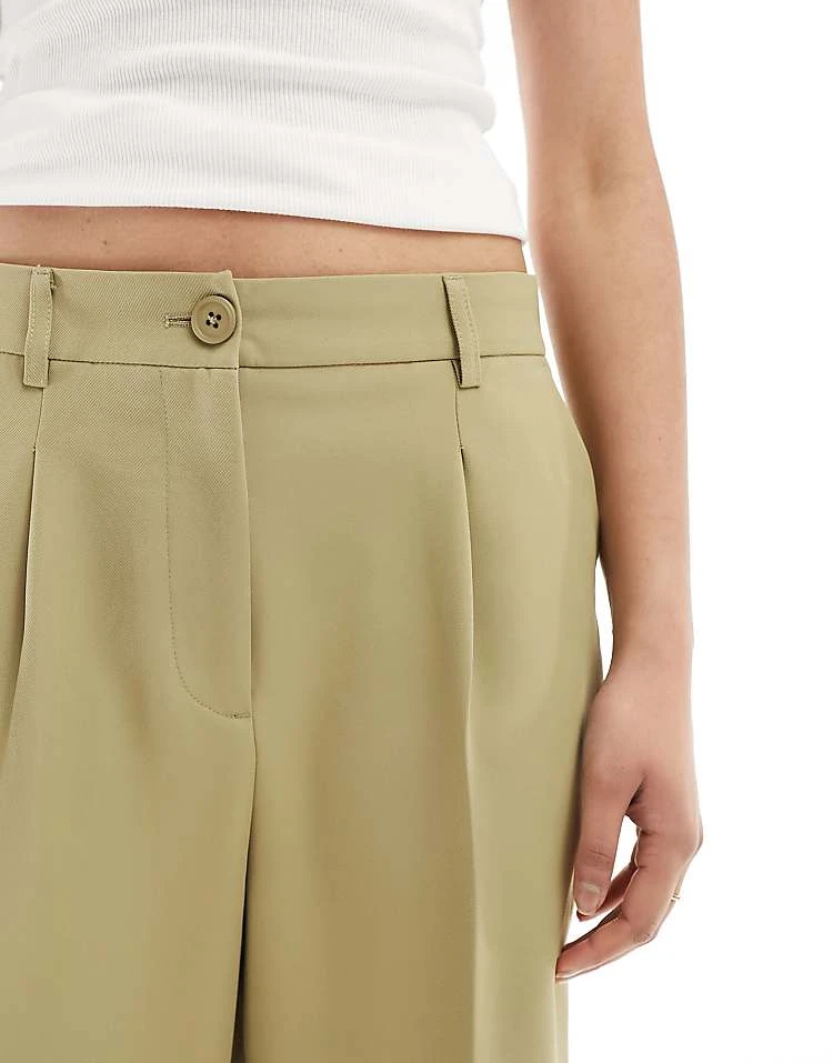 Noisy May High Waisted Wide Leg Tailored Trouser- Co-ord In Sand For Women Tree House 5 Noisy May High Waisted Wide Leg Tailored Trouser- Co-ord In Sand For Women Tree House - Image 5