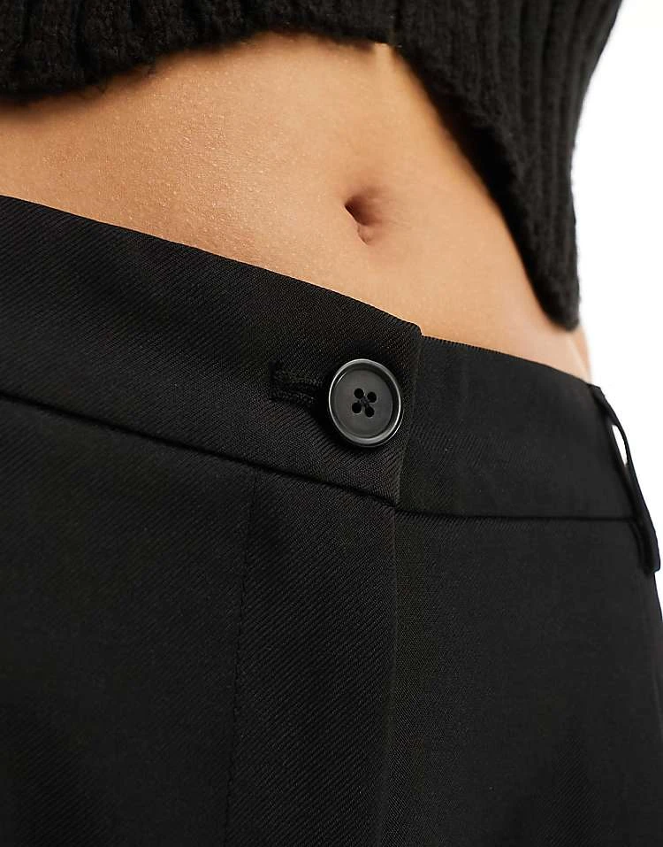 Noisy May High Waisted Wide Leg Tailored Trousers In Black For Women 3 Noisy May High Waisted Wide Leg Tailored Trousers In Black For Women - Image 3