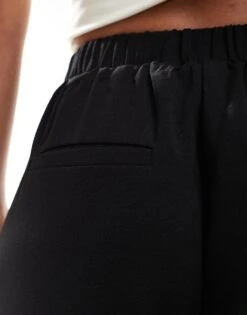 Noisy May Wide Leg Elasticated Waist Trouser In Black For Women -Noisy May Shop 205989158 3