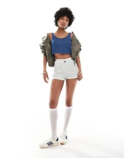 Noisy May Cropped Tank In Mid Blue Denim For Women Dark Blue Denim -Noisy May Shop 206056852 4