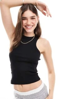 Noisy May Racer Neck Tank Top In Black For Women -Noisy May Shop 206425731 1 black 1