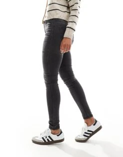 Noisy May Callie High Waist Skinny Jeans In Washed Grey For Women Medium Grey Denim -Noisy May Shop 206441882 5