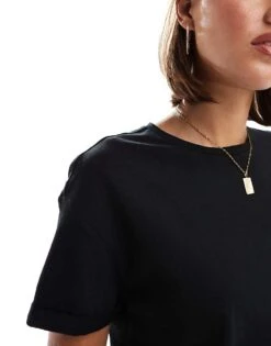 Noisy May Short Sleeve T-shirt In Black For Women -Noisy May Shop 206442037 4