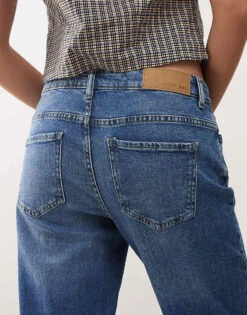 Noisy May Nila Low Rise Wide Fit Jeans In Mid Wash For Women Medium Blue Denim -Noisy May Shop 206531847 4