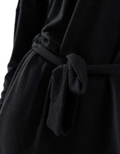 Noisy May Tall Tie Waist High Neck Knitted Mini Jumper Dress In Black For Women -Noisy May Shop 206573770 4