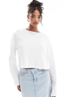 Noisy May Bell Sleeve Top In White For Women Bright White -Noisy May Shop 206897539 1 brightwhite 1