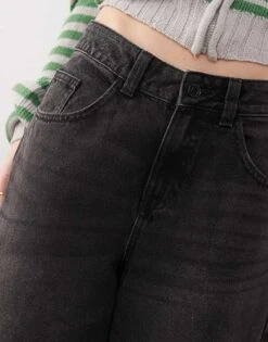 Noisy May Denim Culottes In Washed Black For Women 9 Noisy May Denim Culottes In Washed Black For Women -Noisy May Shop 207190204 4