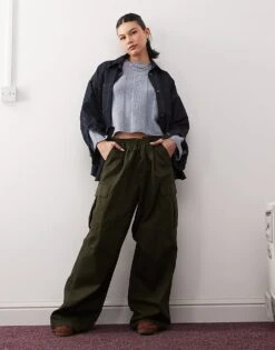 Noisy May Textured Knitted Jumper In Grey Blue For Women Dutch Blue -Noisy May Shop 207372692 4