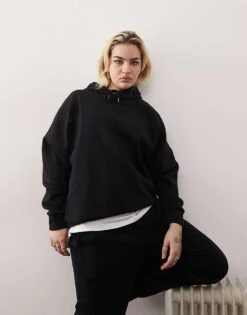 Noisy May Loose Fit Hoodie Co-ord In Black For Women