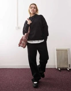 Noisy May Loose Fit Hoodie Co-ord In Black For Women -Noisy May Shop 207372816 3