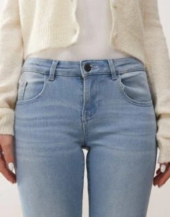 Noisy May Jen Push Up Jeans In Light Blue Wash For Women -Noisy May Shop 207372877 5