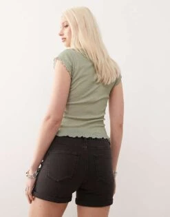 Noisy May Debby Denim Shorts In Black For Women Black Denim -Noisy May Shop 207377402 4