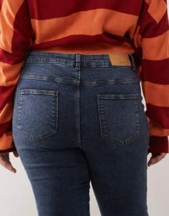 Noisy May Curve Skinny Jeans In Dark Blue For Women 9 Noisy May Curve Skinny Jeans In Dark Blue For Women -Noisy May Shop 207549959 4