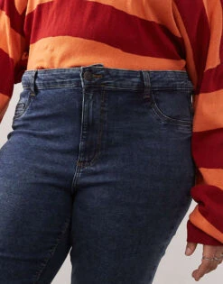 Noisy May Curve Skinny Jeans In Dark Blue For Women 10 Noisy May Curve Skinny Jeans In Dark Blue For Women -Noisy May Shop 207549959 5