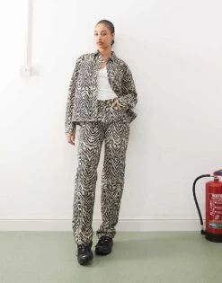 Noisy May Zebra Denim Co-ord 8 Noisy May Zebra Denim Co-ord -Noisy May Shop 207653335 1 black