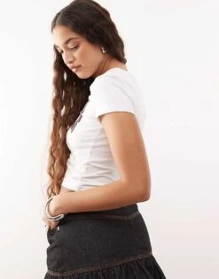 Noisy May Baby Tee With Cph Graphic In White For Women -Noisy May Shop 208054443 3